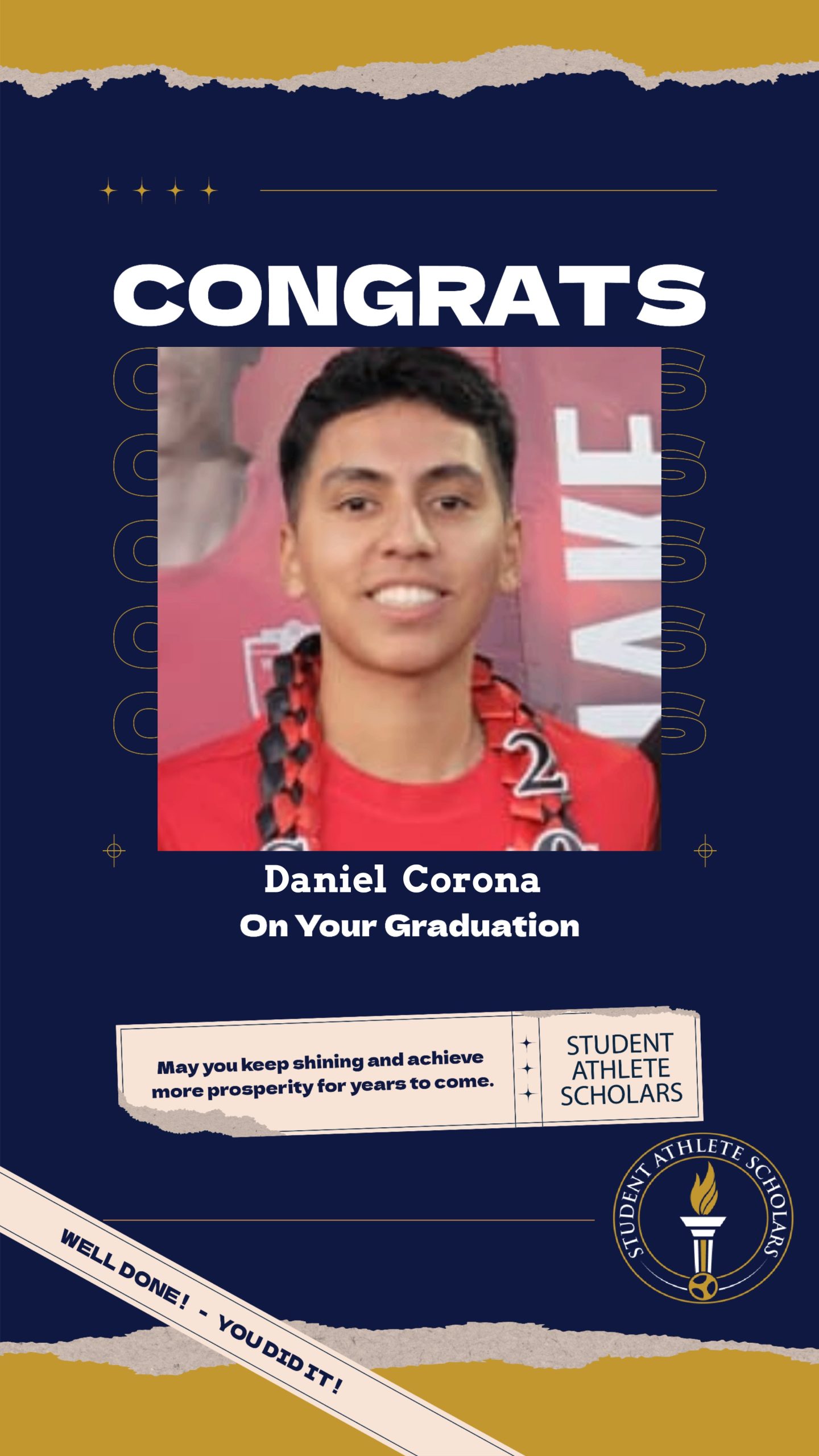 Daniel Corona: A Scholar-Athlete Leader from Hacienda Heights Charting ...